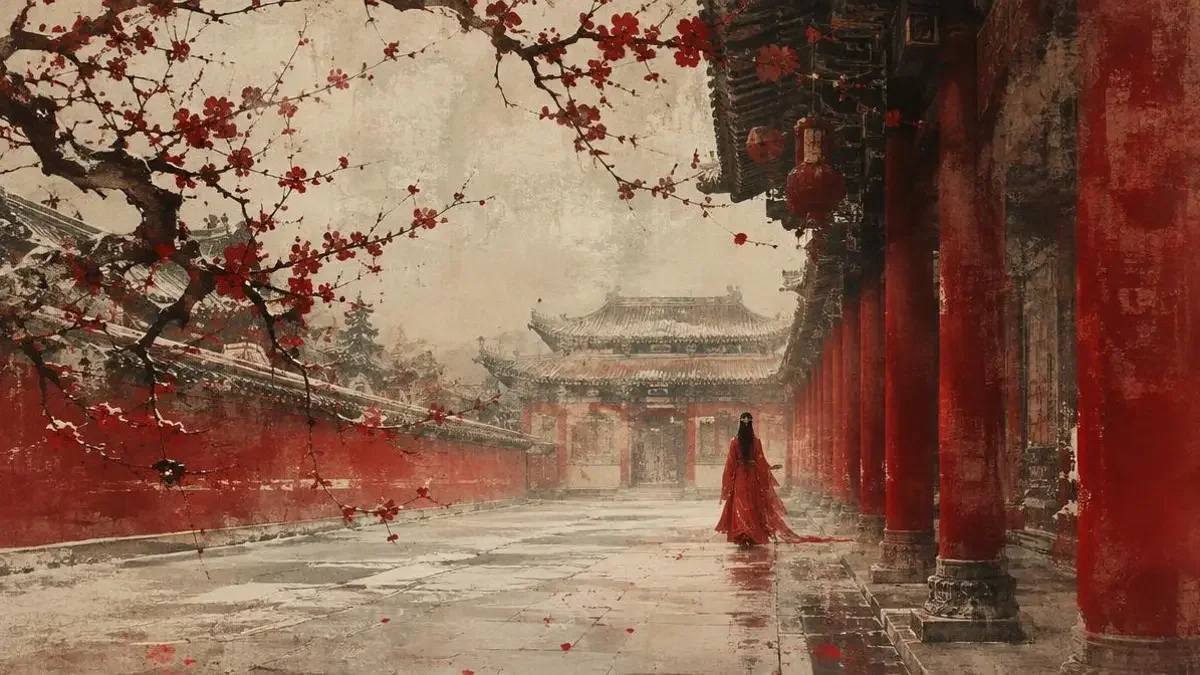 追剧专题《古装大女主 · 从深院到朝堂》封面，精选8部短剧