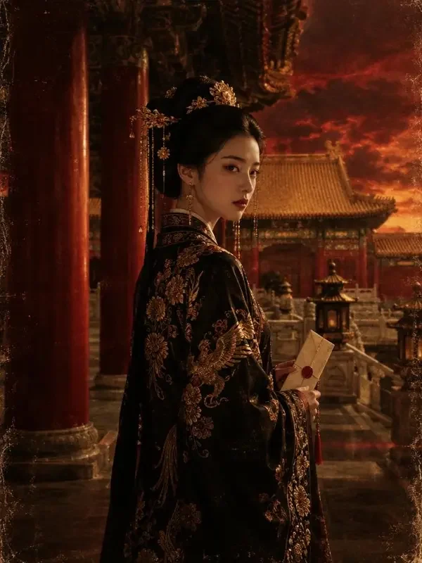 红果tv《深宫牡丹令》古装题材短剧封面，共42集